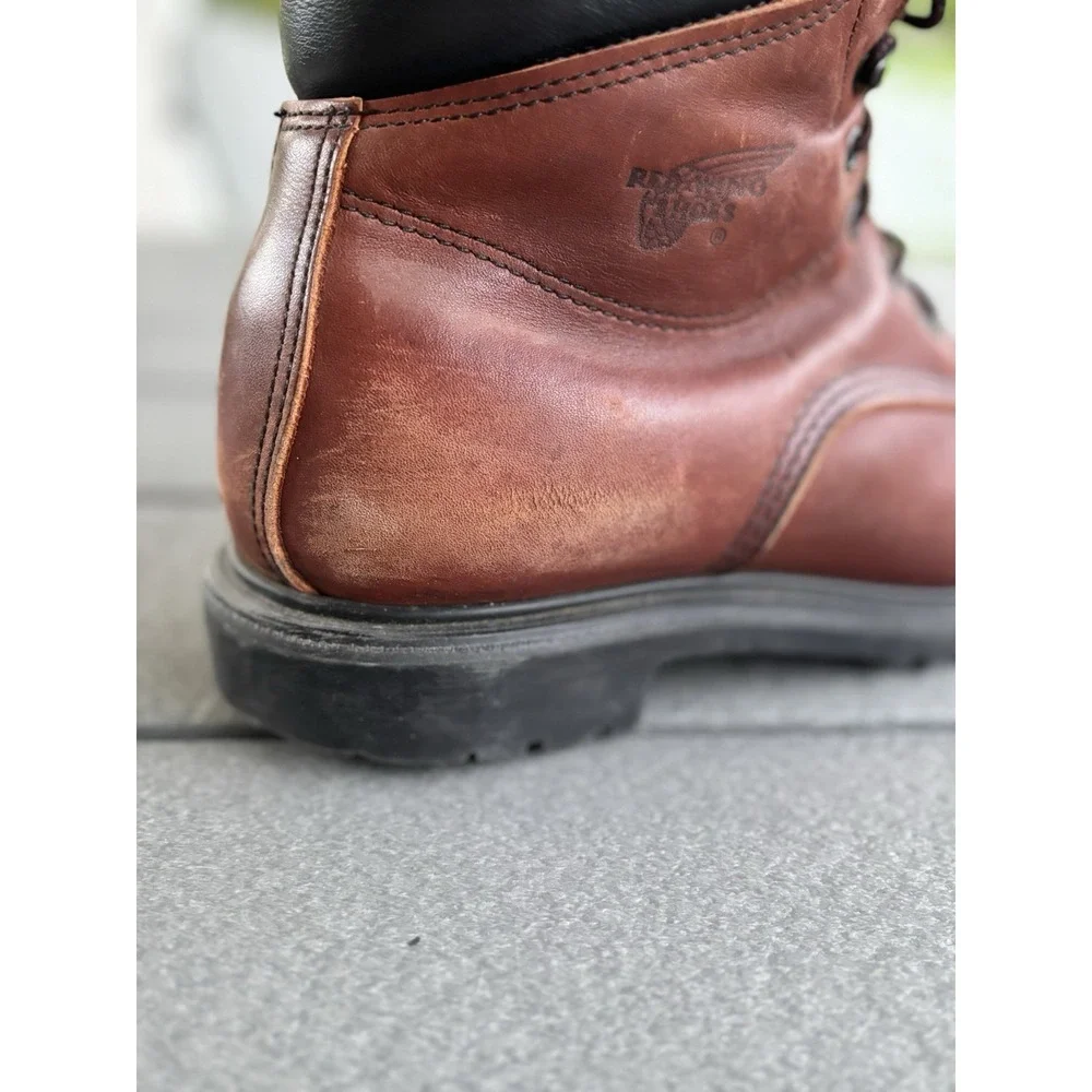 Vintage Red Wing Shoes D 9 1/2 GORE-TEX Boots Brown 1227 Mens MADE IN USA